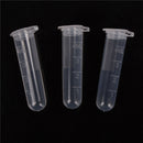 30x 5ml Plastic Centrifuge Lab Test Tube Vial Sample Container Bottle with CaME