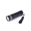 Mini UV Ultra Violet 9 LED Flashlight Blacklight Light Inspection Lamp Torch ~ï¼ˆ