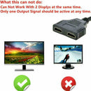 HDMI Splitter Cable Converter 1 Input 2 Output M to Play F Black Game TV Fo G5J7