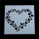 love heart layering stencils scrapbooking album masking painting template too 3c