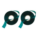 2 Roll - 150 Feet x 1/2'' Stretch Tie Tape Plant Ribbon Garden Green Vinyl Stake