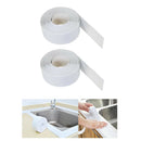 2x Waterproof PVC Adhesive Tape Caulk Strip f/ Bathroom Wall Corner 3.2M