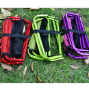 Portable Folding Stool Chair for Outdoor Camping Fishing Beach red