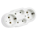 Portable Power Socket Plug 1 to 4 Ports, EU Plug Conversion, Outdoor Power R3Y7