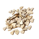 50x Love Heart Wood Cutout Plaque Sign 30mm Wood Craft Wedding Wood Tag