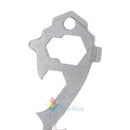 20 In 1 Stainless Screwdriver Wrench Keychain Survival EDC Pocket Multi Tool Kit