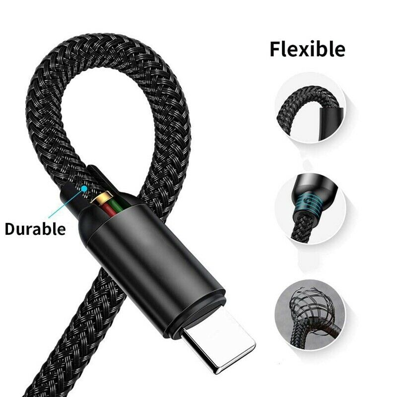 Nylon Braided USB-C Charging Cable for Surface Pro 6/5/4/3 Surface Laptop 1 F4L4
