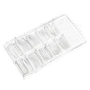 Set of 100 Coffin Nails Long Natural Full Colver Acrylic False Nails Ballerina