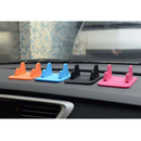 4pcs Durable Anti Shake Car Phone Stand Silicone Mat Holder Anti Slip Black