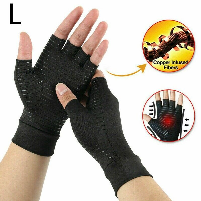 Compression Gloves Arthritis Carpal Tunnel Hand Wrist Brace Support L T6O9