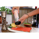 Premium Stainless Steel Salt and Pepper Grinder Set With Stand - Tall Salt