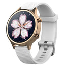 Silicone Adjustable 18mm Watchband Wrist Strap for Ticwacth C2 (White) A
