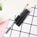 dual-ended builder uv & poly gel nail brush nylon hair flat pusher carving OZ