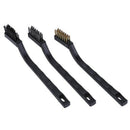 New 3pcs Detail Wire Brush Set Steel Brass Nylon Cleaning Polishing Detail PJE