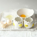 Kitchen Ceramic Egg Yolk White Separator Egg Sieve Device Cartoon Egg DividS Gw