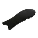 2 Pcs Manual Fish Shaped Gua Sha Board Massage Tools Black, Easy to Clean