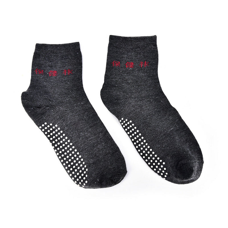 Foot Massage Socks Relieve Legs Fatigue Pain Tourmaline DotsCompressionSocksS Nw