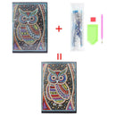 DIY Owl Special Shaped Diamond Painting 50 Pages A5 Notebook Notepad Gifts