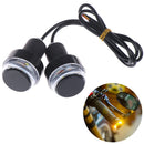 2Pcs Motorcycle Turn Signal LED Light Indicator Blinker Handle Bar End Light FT