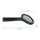 3X Handheld Magnifier Jeweler Loupe Illuminated Magnifying Glass w/ 3 C UOX IBJ