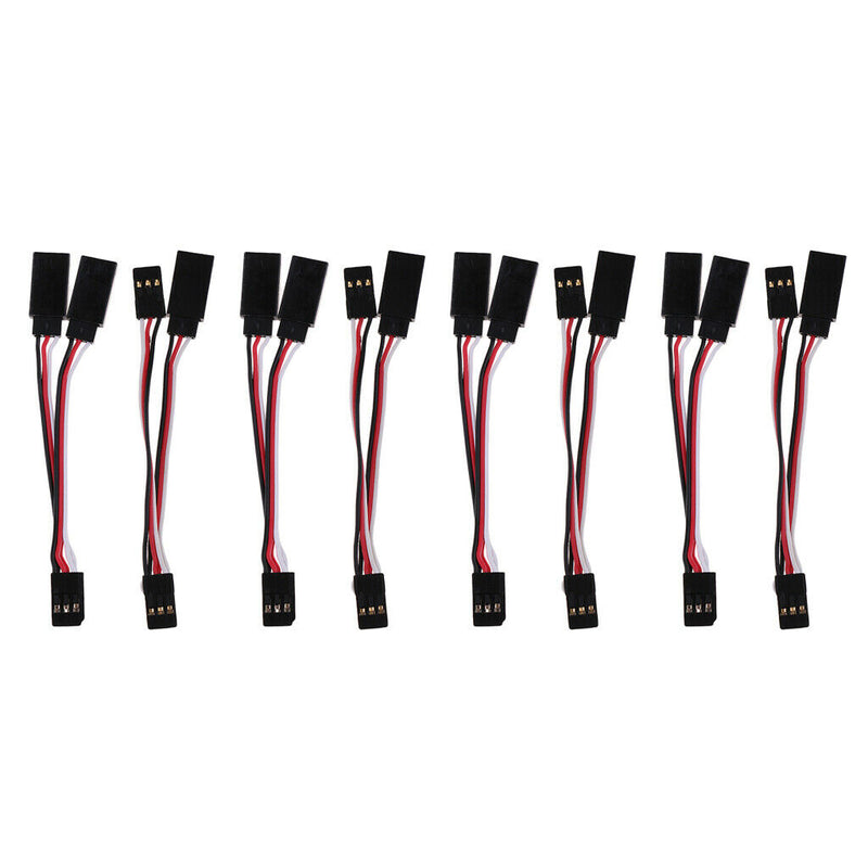 8pcs 4in Y-Harness 3Pins Convert Wire Harness Cable Wire for Futaba JR Servo