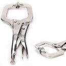 Alloy Steel C Clamp Vise Grip Locking Welding Quick Pliers Wood Tenon Locator 3C