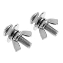 2 Stainless Steel Butterfly Backplate Wing Nuts Bolts Screws Sets for Dive