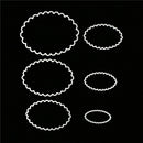 6pcs oval metal cutting dies stencil scrapbook album paper embossing craft  Z