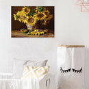 DIY Digital Painting By Numbers Sunflower Frameless Canvas Picture Wall Art