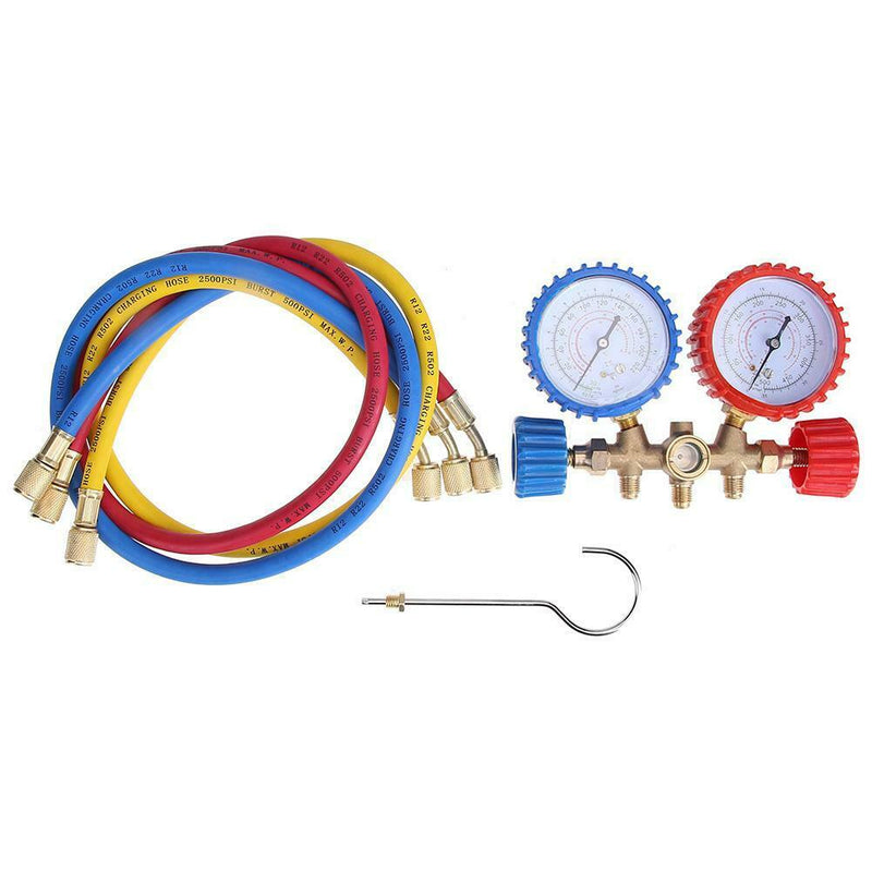 R12 Refrigerant Current Divider Meter Tool Set AC Diagnostic Manifold Gauge A
