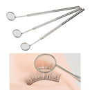 3 Pieces Eyelash Extension Mirror Detachable Mini Mirrors Stainless Steel Beauty