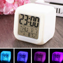 7 Color LED Change Digital Glowing Alarm Clock Night For Bedro Child New Li K9D2