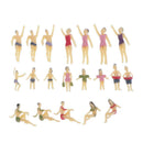 20xModel Trains People Figures Scale Painted Beach Crowd Miniatures HO 1:100