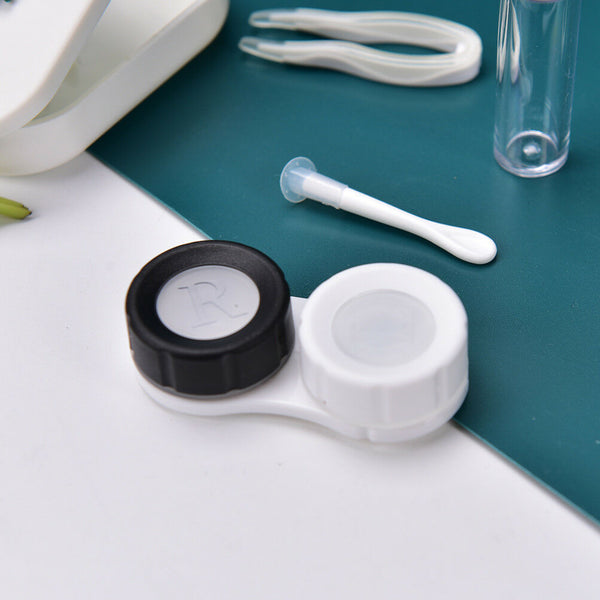 Cactus Contact Lens Storage Box Eyes Care Kit Holder Washer Cleaning Contai BX