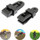 6 Pieces Bache Clip Plastic Tent Snaps with Plastic Carabiners for Camping  S9H6