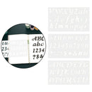 3 Pcs Alphabet Letter Stencils Large Small letters Numbers DIY Card Making
