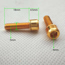 24Pc M5x18 Carbon Steel Bike Disc Brake Caliper Bolts Fixing MTB Rod Bike Screws