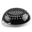 Grill Pan Easy Clean Home Kitchen With Handle Non Stick Round Roasting BBQ Plate