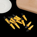 2PCS Corn on The Cob Holders Stainless Steel BBQ Prongs Skewers Forks Grilli Gw