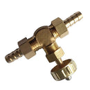 2 Pcs Brass Needle Valve hose 8 mm ID  hose barb 08 Mpa only For Gas Hood