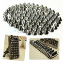 100Pcs 10mm Gun Black Stud Rivet Spikes Bag Leathercraft Accessories DIY