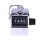 Digital Hand Held Tally Metal Counter 4 Digit Number Manual Clicker Golf Chrome