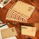 10pcs Mini Envelope Postcard Letter Stationary Storage Paper AirMail VintagLJ