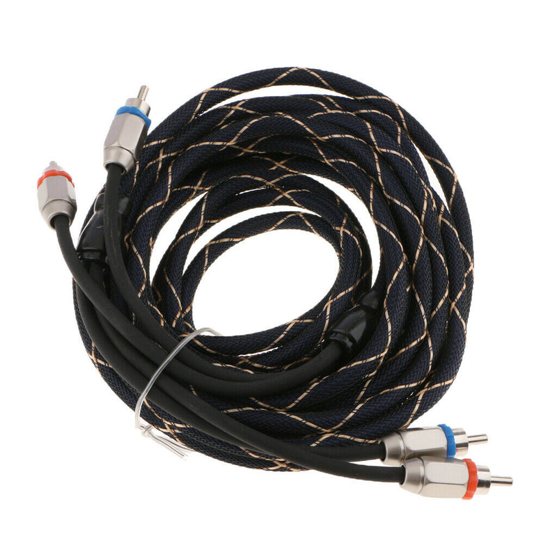 2RCA Male to 2RCA Male Plastic Shell Stereo Audio Cable, RCA Cable - 4.5m