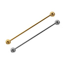 2pcs Lapel Collar Tie Pin Stud Barbell Bar Clip Clasp Brooch Screw End Pin