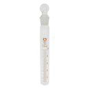 10ml Glass Test Tube Round Bottom with Glass Stopper Cap for Lab