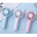 Cute Mini Portable Handheld Cooling Fan & Usb Rechargeable Desk Quiet Air C
