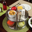 Spice Rack Stainless Steel Organizer Tray 360 Degree Turntable Rotating 2 S T7Y7