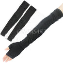 2x Creative Ladies Girls Extra Long Lace Arm Warmers Fingerless Gloves Sleeve