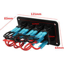 4 Gang Dual LED Switch Panel Light Bar Car Caravan Marine-Boat Rv Rocker 12V-24V